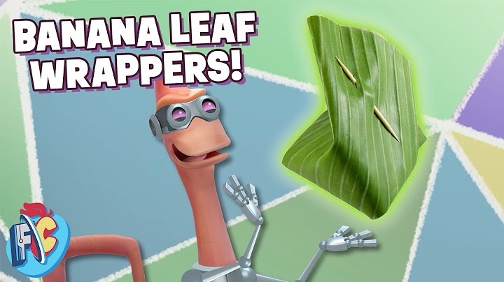 Wrapping Food in Banana Leaves