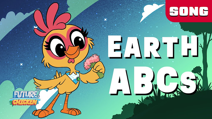 Earth ABC's music video poster showing Future Chicken on a night sky