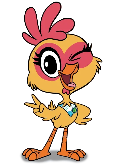 Future Chicken with thumbs up
