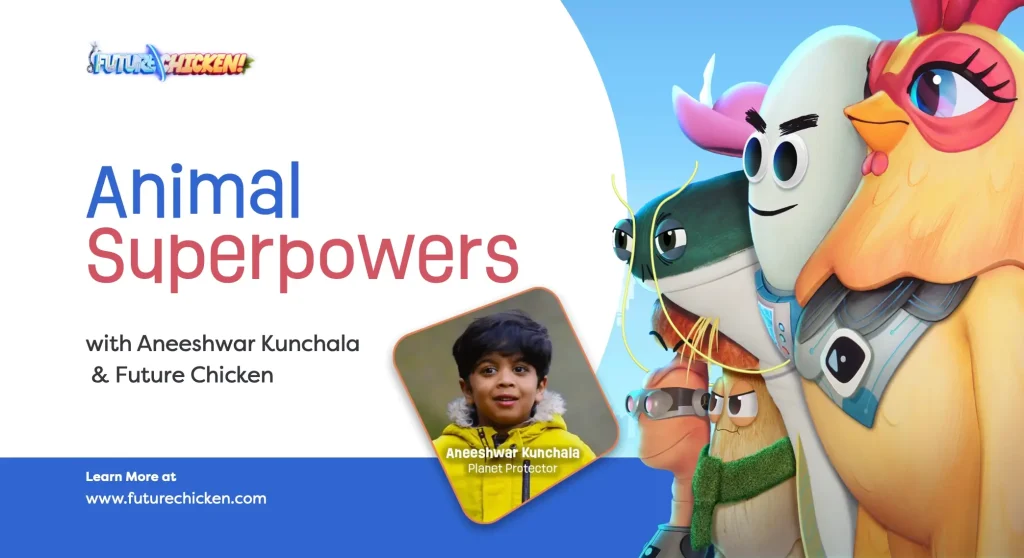 Title page of the Animal Superpowers PowerPoint presentation for parents and educators of kids 6-10 years of age